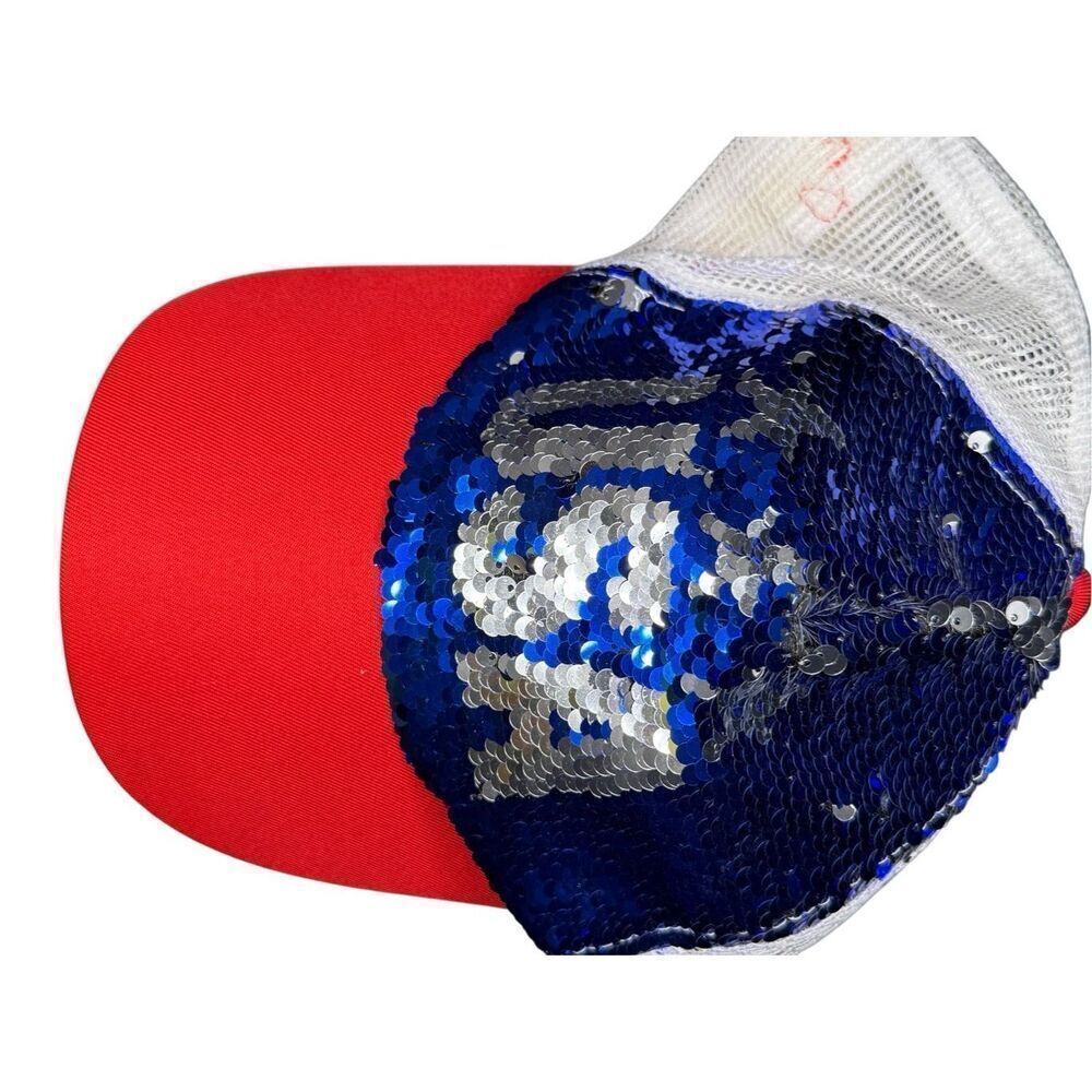 USA sequin trucker hat